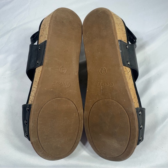 Boutique by Corky’s Women's Refreshing Black Wedge Sandals - Picture 7 of 9